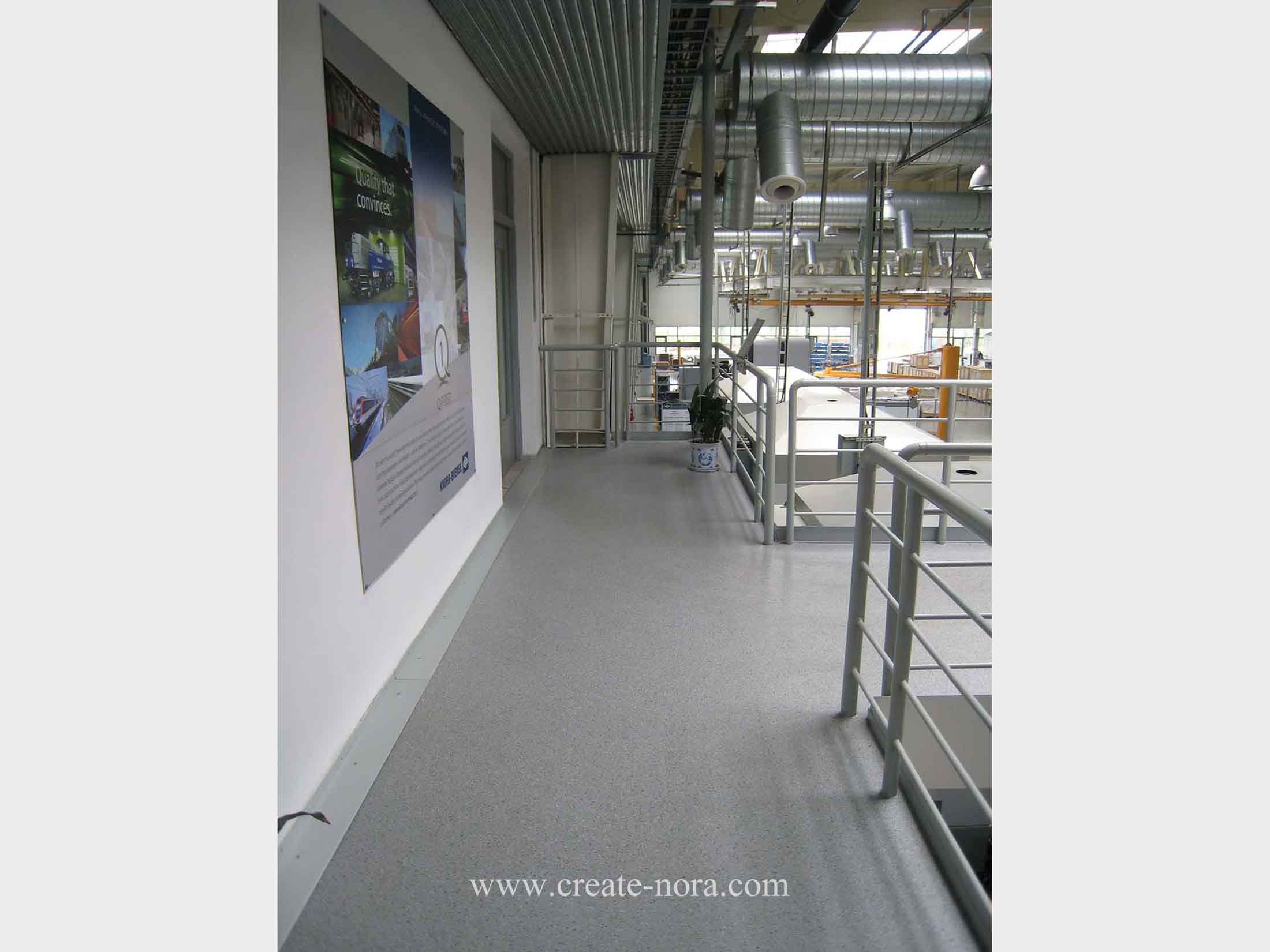 the photo of nora rubber flooring in Knorr-Bremse Systems for Rail Vehicles Co., Ltd 8